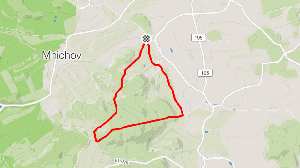 Mapa trasy Šitbořský okruh