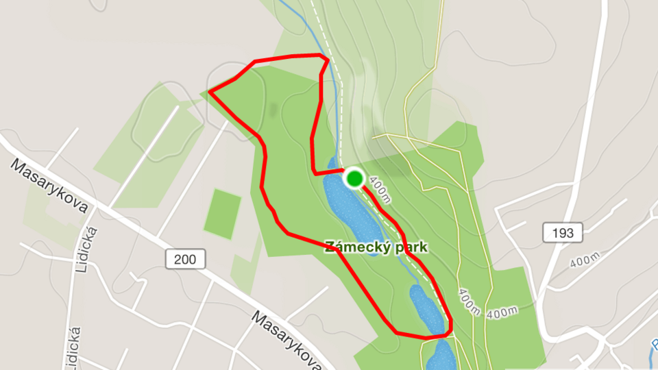 Mapa trasy Laktátová dvojka