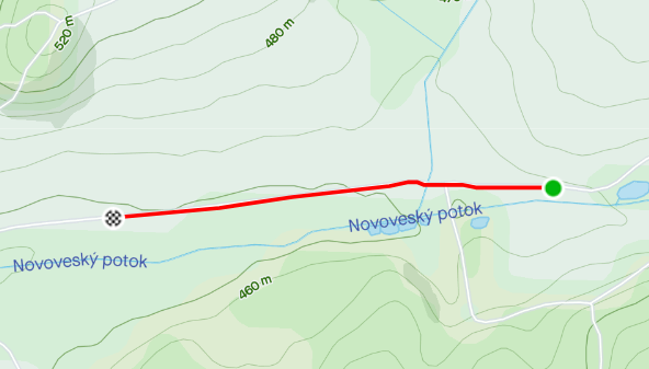 Mapa trasy Kilák