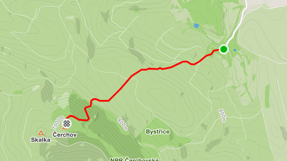 Mapa trasy Vertical500